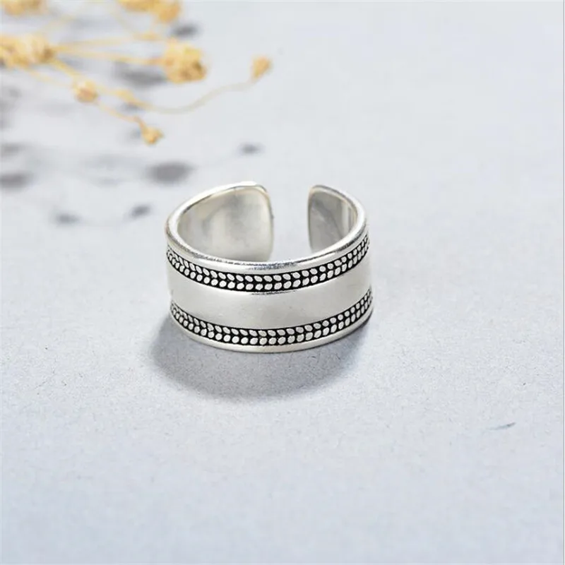 925 Sterling Silver Leaf Opening Rings