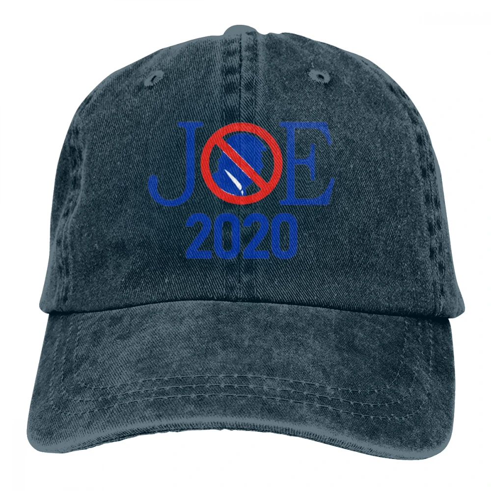 Joe President Casquette Gray Unisex Mens Womens Denim Strapback Baseball Cap Adjustable Golf Dad hat
