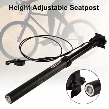 

Height Adjustable Bicycle Line Control Oil Pressure Lift Seat Tube Mountain Bike Seatpost 31.6/30.9mm Seat Tube