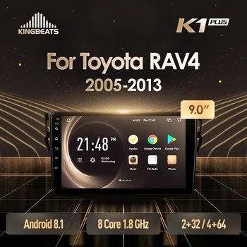 

KingBeats Android 8.1 Octa-Core head unit 4G in Dash Car Radio Multimedia Video Player Navigation GPS For Toyota RAV4 XA30 2005