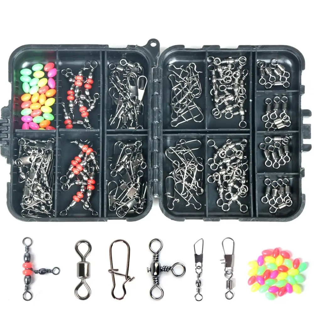 

140pcs Fishing Box Lure Sea Fishing Tools Outdoor Sports Fishing Multi-function Small Accessories With Connector Tool Box