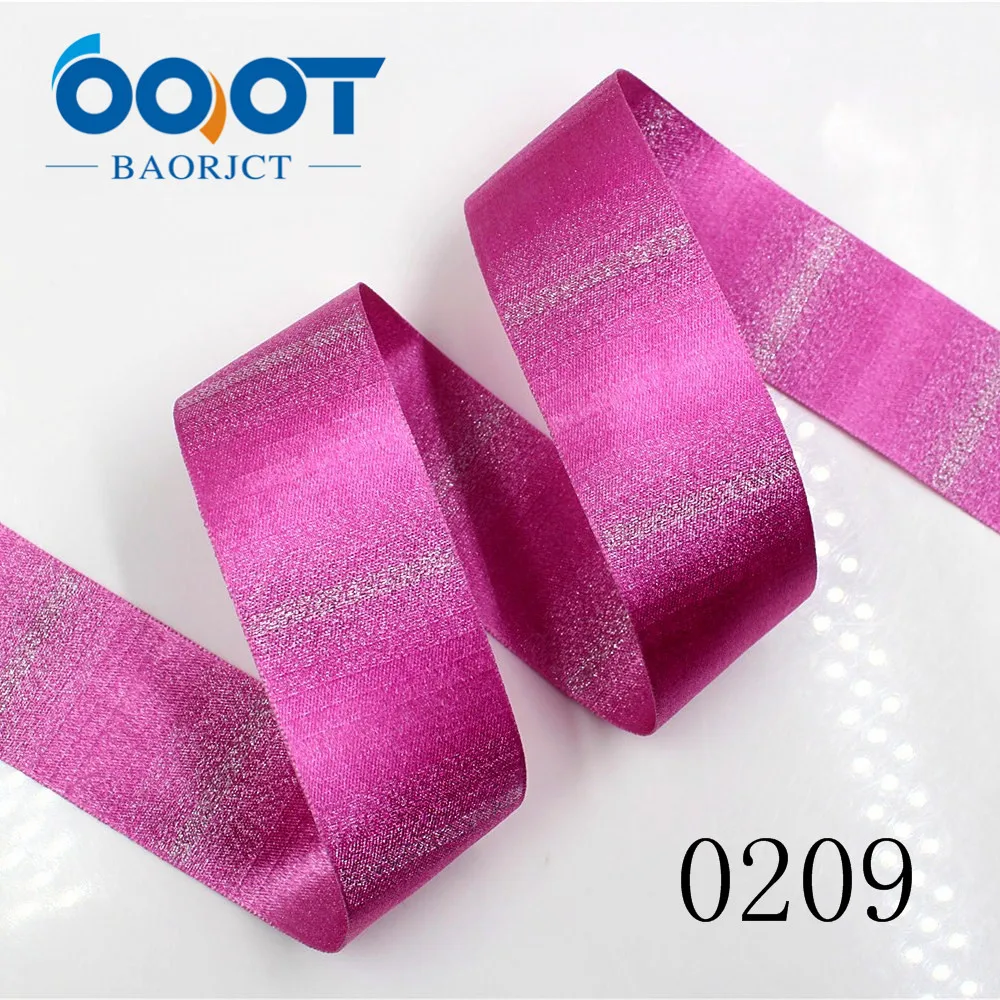 10Yards/lot 1-1/2"38MM 1712282 Gold Wire Double-sided Solid Color Ribbon Printing Ribbon Wedding Accessories DIY Materials
