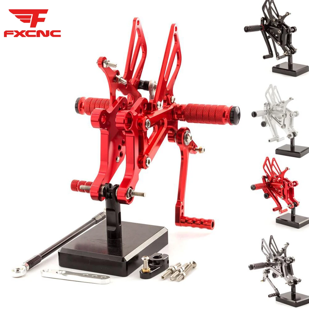 

For Aprilia Rs125 2t Rs 125 2t 1995-2010 Motorcycle Rearset Footpeg Pedal Foot Peg Adjustable Aluminum Footrest Rear Set