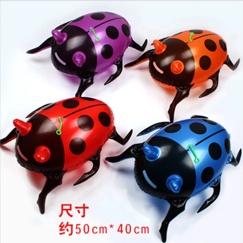 

PVC Inflatable Ladybug Beetle Shining Frog CHILDREN'S Cartoon Toy Animals Stall