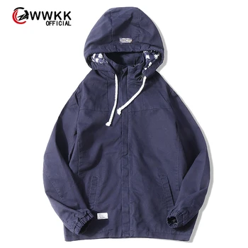 

WWKK 2020 Men's wear casual Solid color jacket of Slim handsome spring autumn casual solid color large size baseball clothes