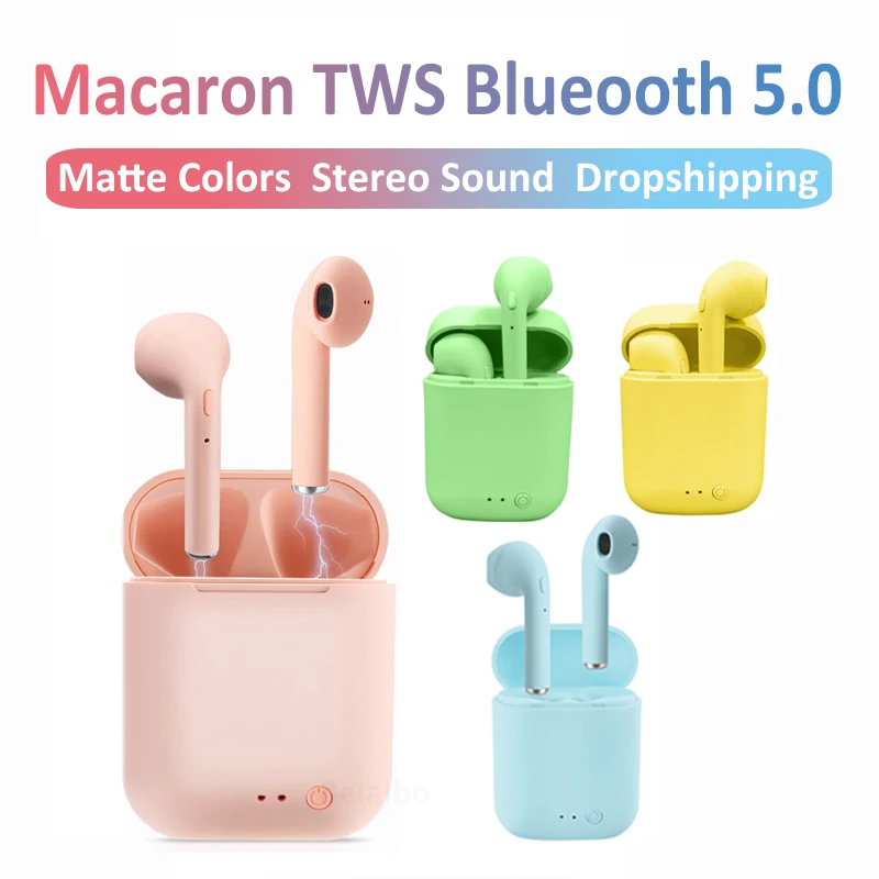 Bluetooth наушники Macaron Mini2 tws беспроводные гарнитура спортивные выдвижная Кнопка