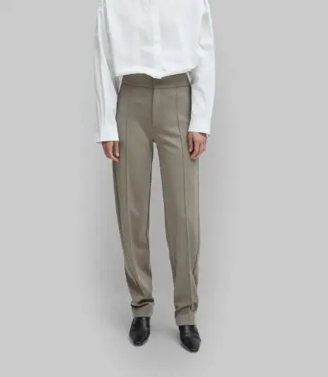 

Woman ossi trouser elephant Fashion Suit Pants 2019 new high-waisted Front twisted seams and pleats