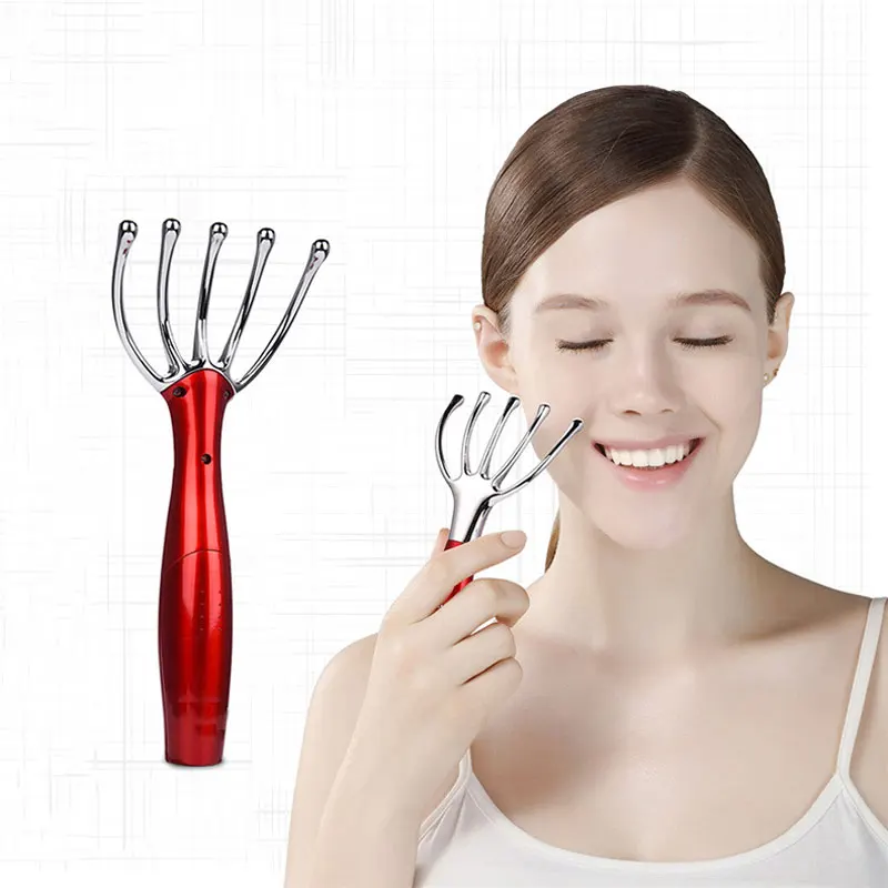 Electric Head Massager Micro Vibration Scalp Massage Bar 5 Claw Simulation Fingers Whole Body