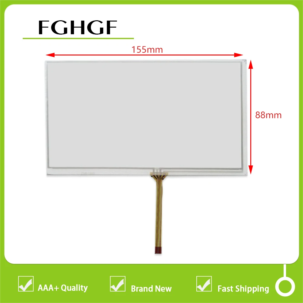 New 6.2 inch 4 wire 155X88MM 155MMX88MM Touch Screen Panel Digitizer Glass Sensor Replacement For ZCR-1501-2 3 7 | Компьютеры и офис