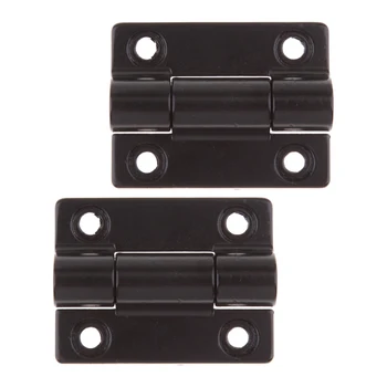 

45x34mm 4 Countersunk Holes Adjustable Torque Position Control Hinge Black