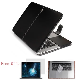 

Notebook Case For Macbook Air 11 Air 13 A1466 A1369 Soft PU Leather Bag For Pro Retina 13.3 15 A1286 A1398 Laptop Flip Cover