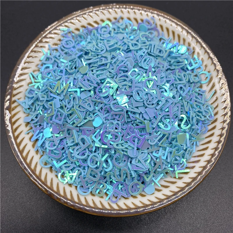 Iridescent Glitter Sequin Flakes Colorful Fluorescent Glass Paper Resin  Epoxy Manicure Accessories For DIY 