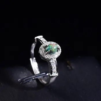 

Black opal ring s925 silver inlay joyas de plata juwelen bijoux personnalisable anello donna jolleria de mujer gioielli joyero