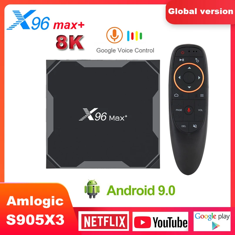 Приставка Смарт-ТВ X96 max plus Android 2 4 ядра + 32/64 ГБ 5 0/1000 ГГц | Электроника