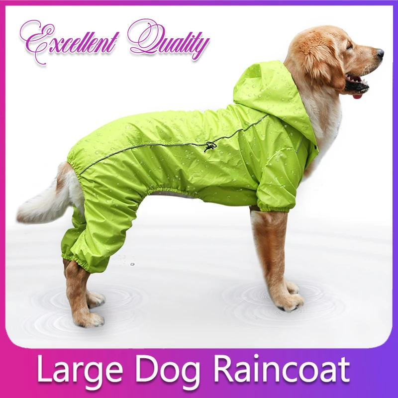 Capa chubasquero perros grandes, ropa Golden abrigo de lluvia para perros medianos y grandes, disfraces de invierno, mono impermeable Labrador|Impermeables para - AliExpress