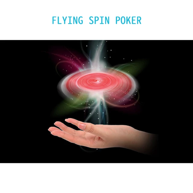 1pc magic hot selling suspended rotating magic poker flying card adult magic props 1