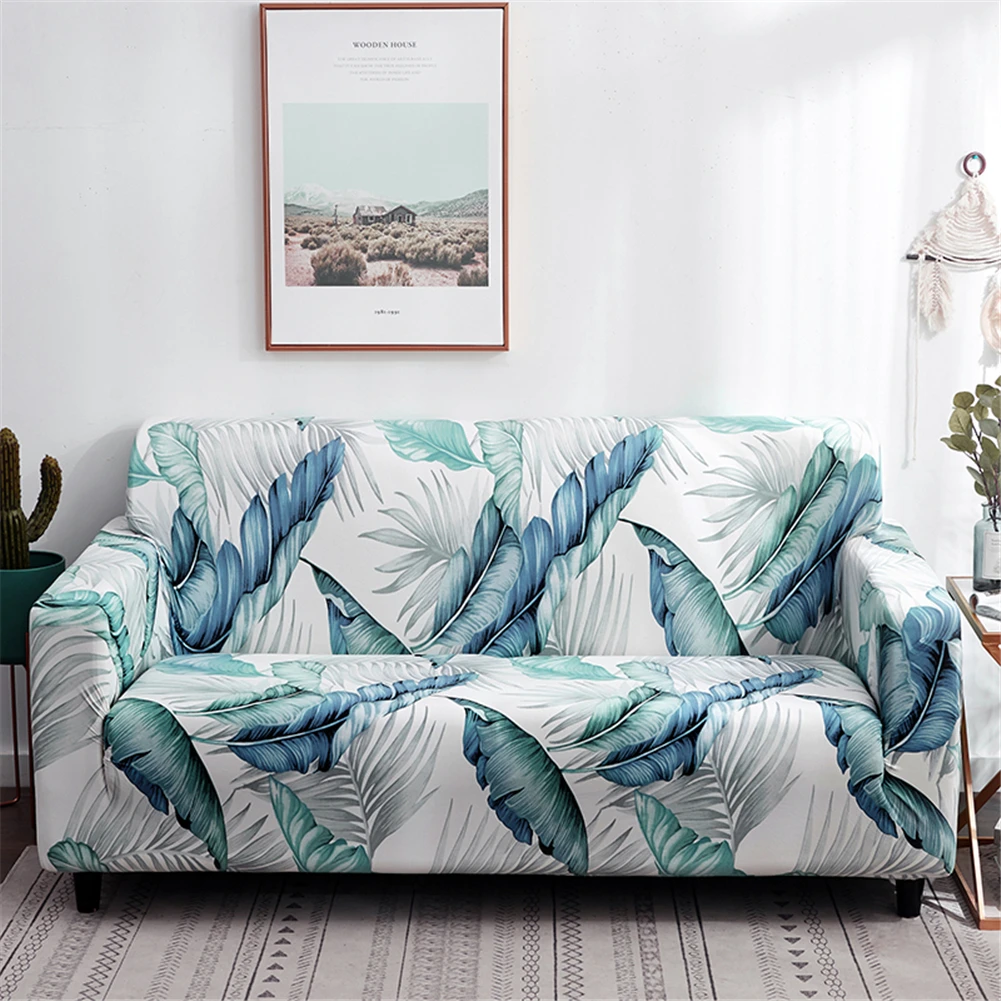 Universal Sofa Slipcover Stretch Elastic Flower Printed Anti-Dust Covers All-inclusive Couch Towel for Living Room Bedroom | Дом и сад