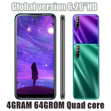 Face ID Android 13MP smartfony czterordzeniowy oryginalny 9C 4G RAM 64G ROM 2sim telefony komórkowe odblokowany 6.26