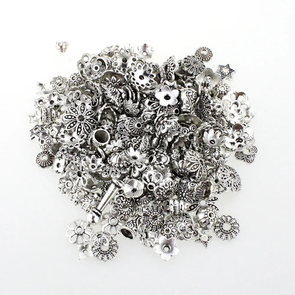 

100g/pack Crafts Bead Cap Mixed Hanging DIY Pendant Jewelry Tool End Zinc Alloy Accessory Mini Garment Charming Handcraft