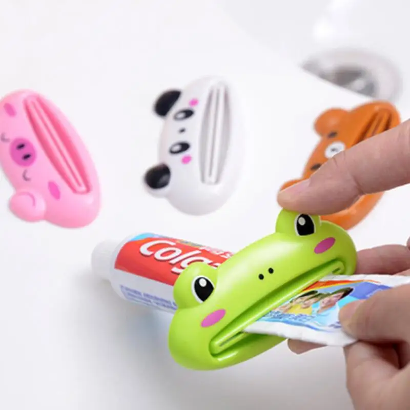 Home Commodity Bathroom Tube Toothpaste Dispenser Cute Animal multifunction toothpaste squeezer LX8731