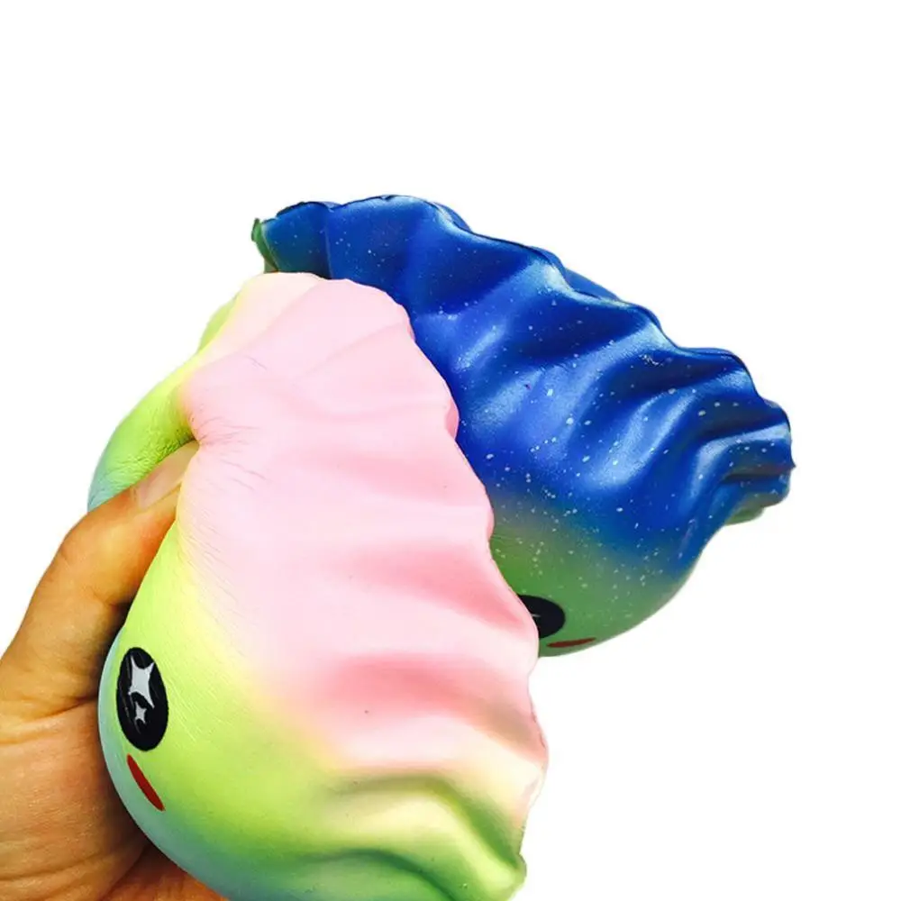 10 pcs Rare Kawaii New Squishy Colorful Dumplings Slow Rising Squishy With Package Kids toy gifts 4