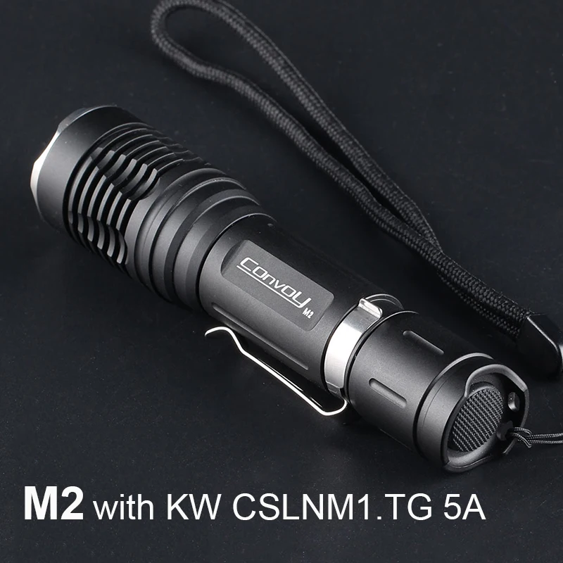 Фонарь Convoy M2 с драйвером CSLNM1.TG 5A светодиодный фонарь 18650 для кемпинга рыбалки |
