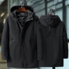 Plus Size 10XL 9XL 8XL 7XL 6XL Black Winter Jacket Men Thick Parkas Casual Jackets Windproof Warm Winter Coat Mens Hooded jacket ► Photo 3/6