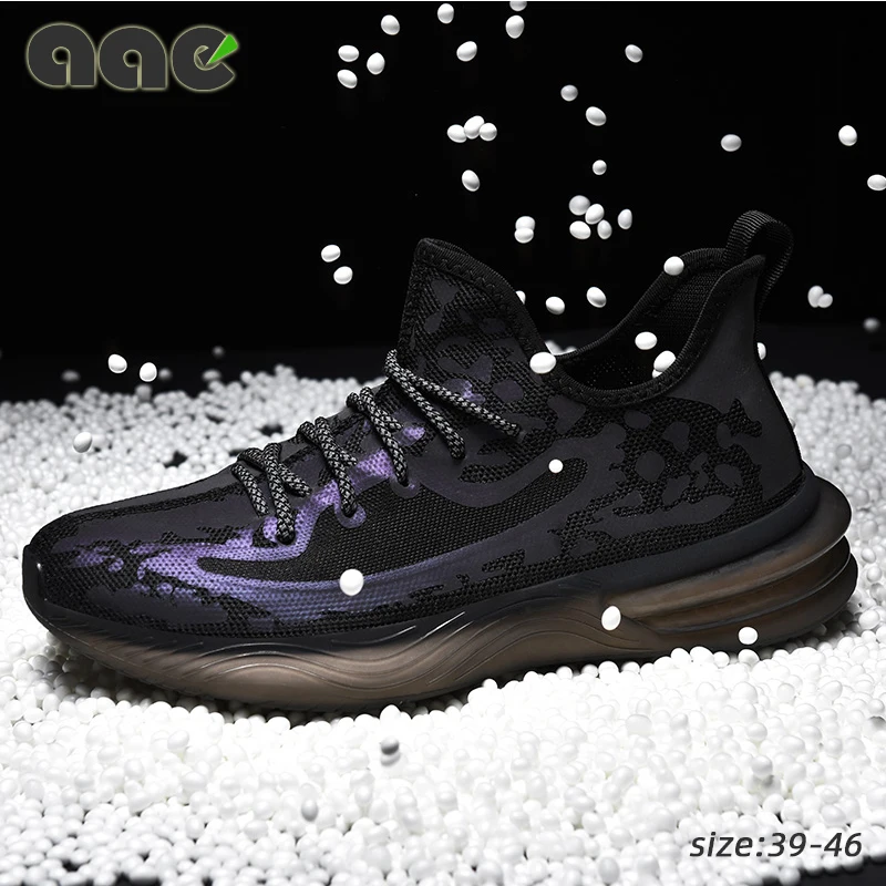 

2020 Trend Men Sneakers Mesh Breathable Running Shoes Lace-Up Sports Walking Shoes Zapatos De Hombre Lighted Mens Casual Shoes