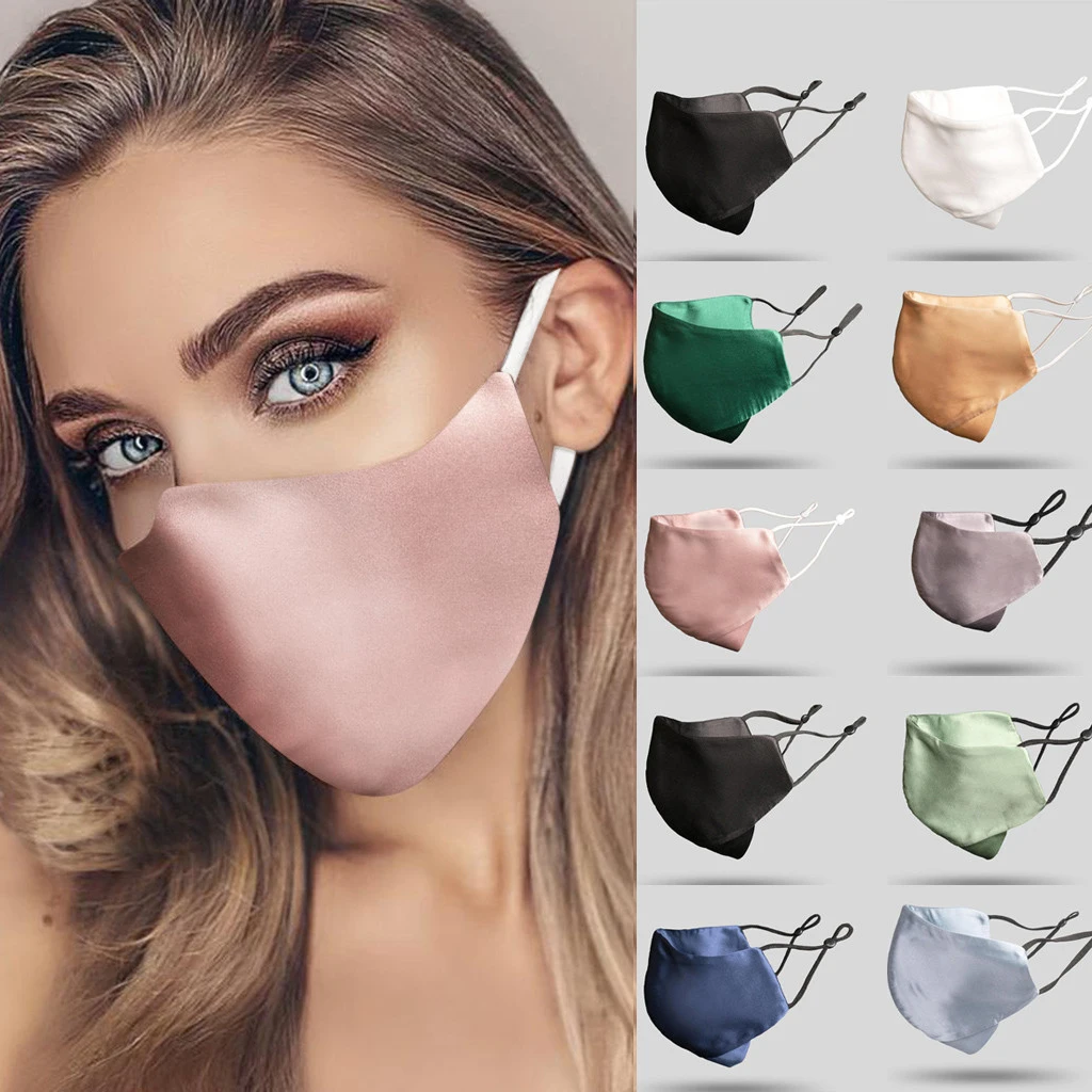 Silk for Face Mask Double-Sided Men And Women Ultrathin Double-deck Sunscreen and Dustproof 1 Piece 100% Summer | Дом и сад