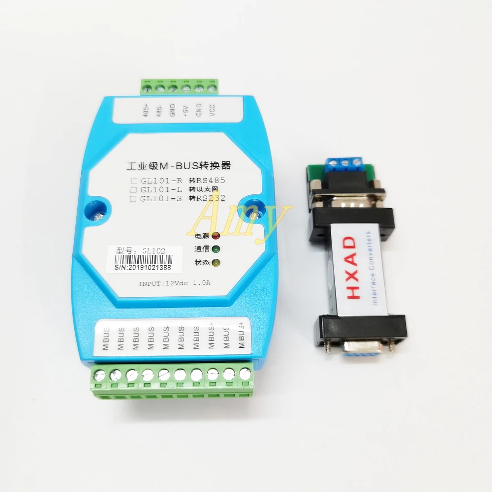 MBUS/M-BUS-MODBUS-RTU 변환기 RS485는 500개의 MBUS 장비를 연결하여 투과율을 지원합니다.
