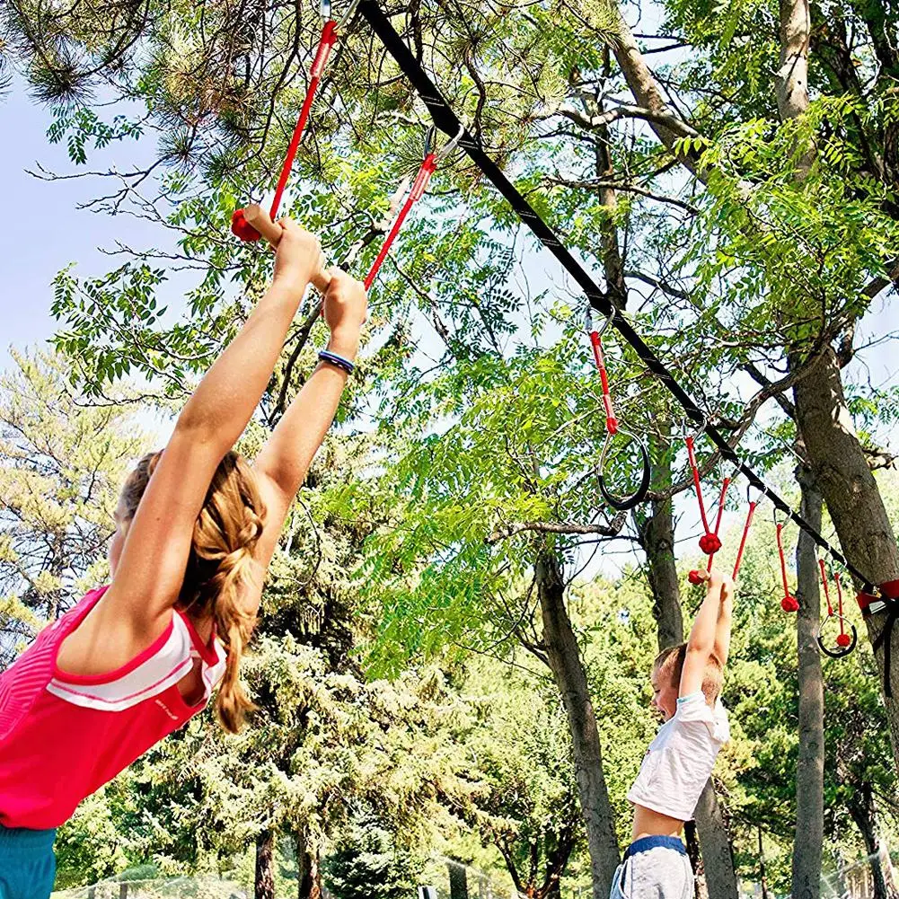 linha accessorie crianças escalada ninja corda obstáculo
