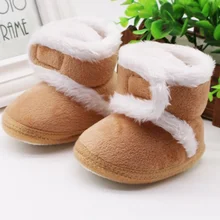 Bobora quente da criança recém nascidos botas de inverno primeiros caminhantes do bebê meninas meninos sapatos sola macia neve botas bootiespadded