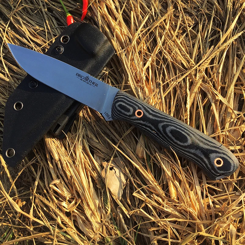 

Brother F001 Fixed Blade Knife Sharp Durable Outdoor Camping Hunting Survival Tactical Straight Knives EDC Tool Carrying