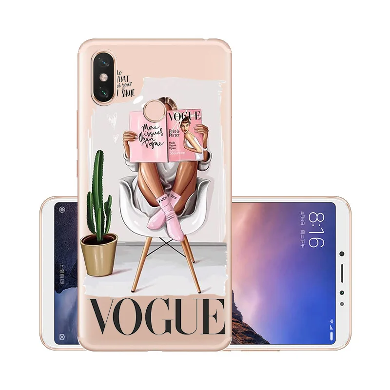 W141 Чехлы для Xiaomi Mi A3 Lite Note 3 5S Play CC9e CC9 Max 3 черные Популярные коричневые волосы для мамы и дочки queen Coque задняя крышка для телефона - Цвет: W141