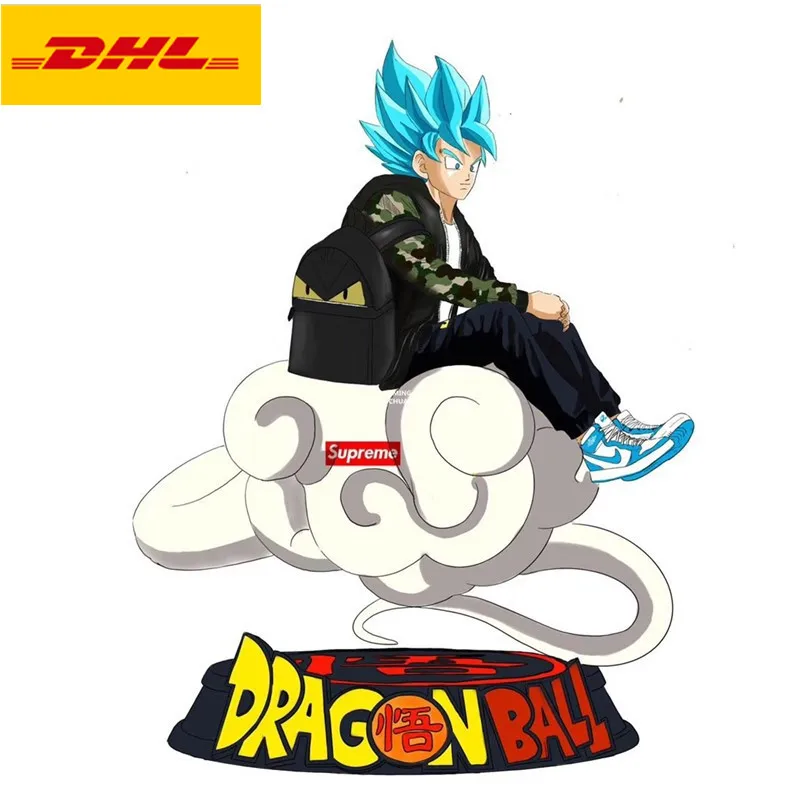 1" Статуя Dragon Ball Супер Saiyan бюст Белое Облако Сон Гоку полноразмерный портрет Kakarotto анимационная фигурка GK игрушечная коробка 34 см V582