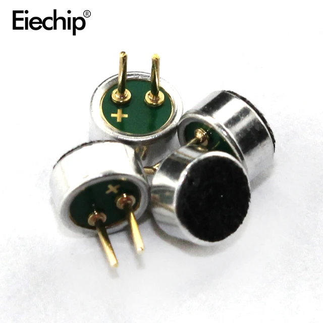 6*2.2mm Microphone Capacitive Electret Microphones Pick Up Sensitivity Electret Condenser 6mmx2.2mm Loudspeaker Mic For Arduino 1