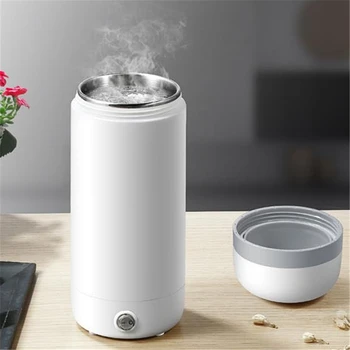 

350ml Travel Portable Electric Kettle Thermal Cup Water Boiler Smart Kettle Heating Thermal Mug for Tea Coffee Milk Powder 220V