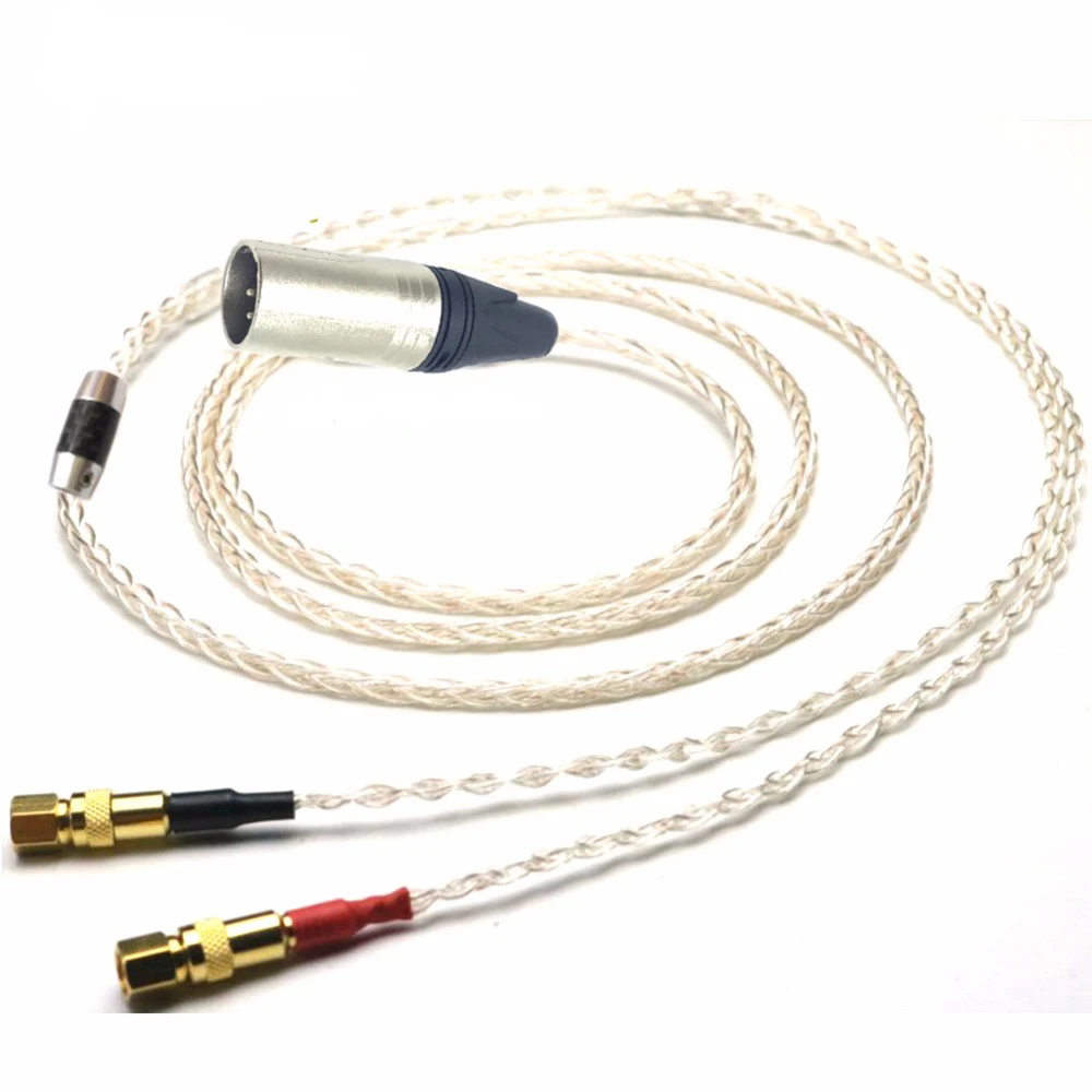 Audiocrast 2Meter 1 46 35 mm 4pin XLR Balanced Silver Plated Cable For HE400 HE5 HE6 HE300 HE560 HE4 HE500 Headphone