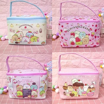 

Cartoon Sumikko gurashi Insulated Thermal Cooler Lunch box food bag for work Picnic bag for school students