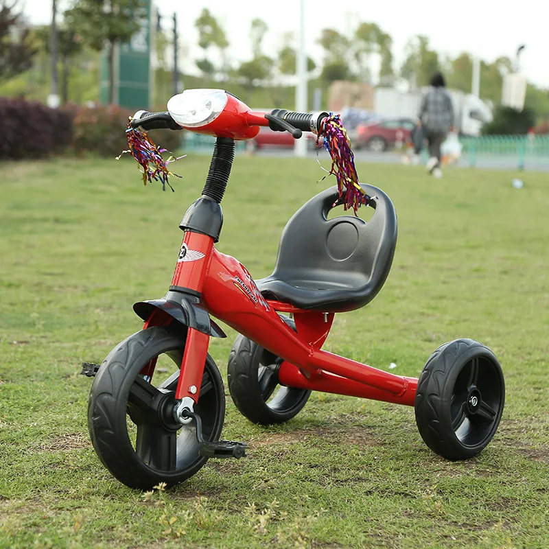 

Manufacturer wholesale children's bike 2-5 years old baby three wheel toy car with light music children's toy car. balance bike