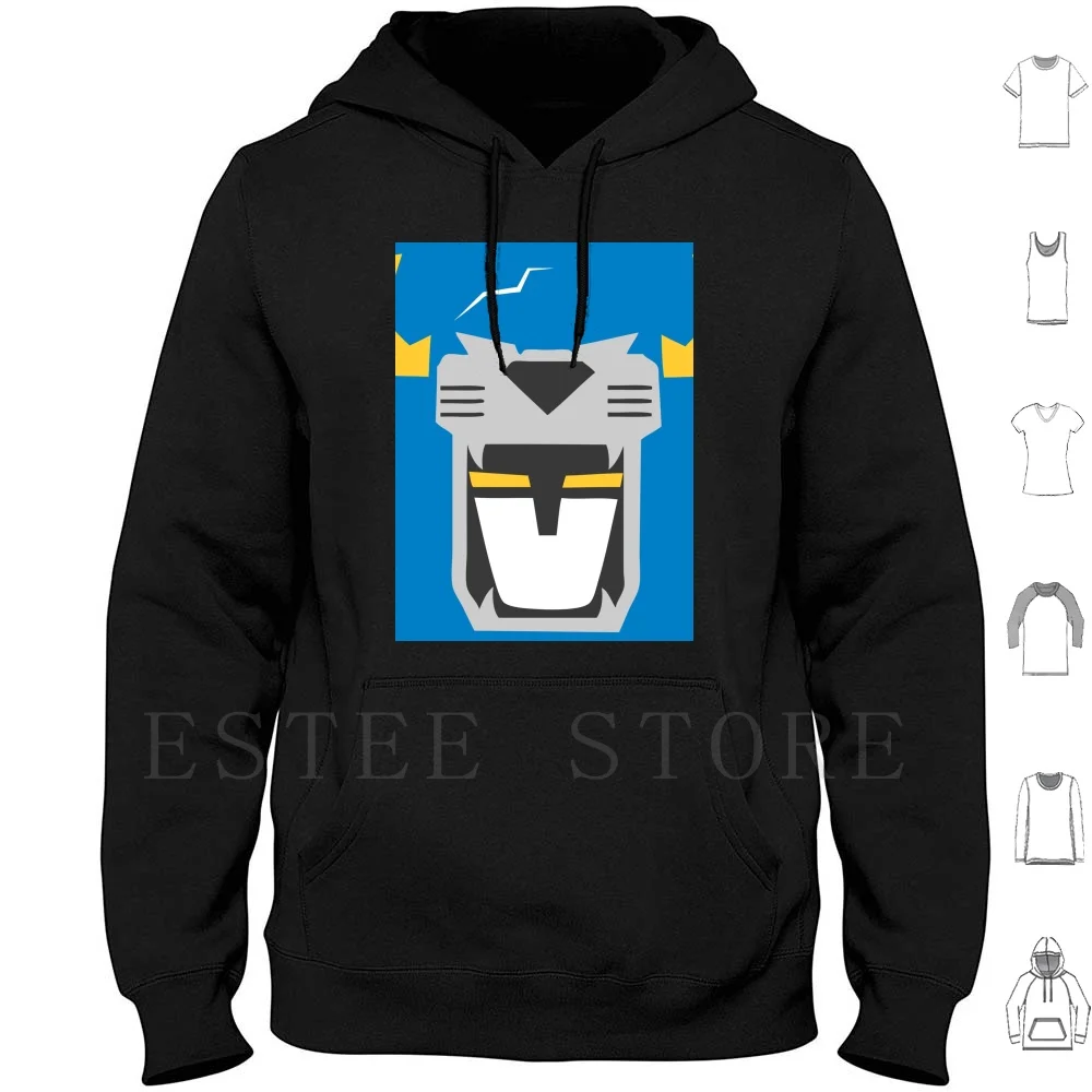 Voltron-Blue Lion Felpe Con Cappuccio Manica Lunga Voltron Blue Blue Lion