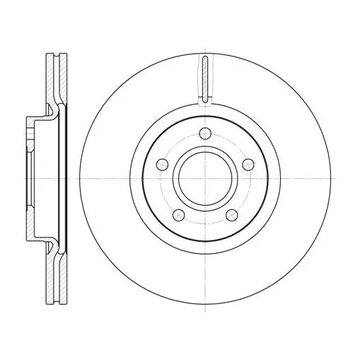 Диск тормозной передний 16" wheel\ Volvo S40/V50 1.8/2.4/2.5/2.0