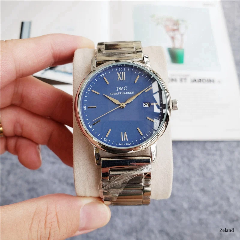 

IWC- Luxury Men Business Quartz Watch Men's women Top Brand Wrist watch Chronograph Stop Watches Fashion12