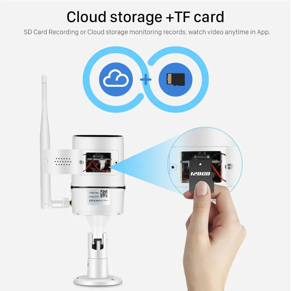 1080P Wifi IP камера двухсторонняя аудио ONVIF 2MP безопасности видео Беспроводная Ai