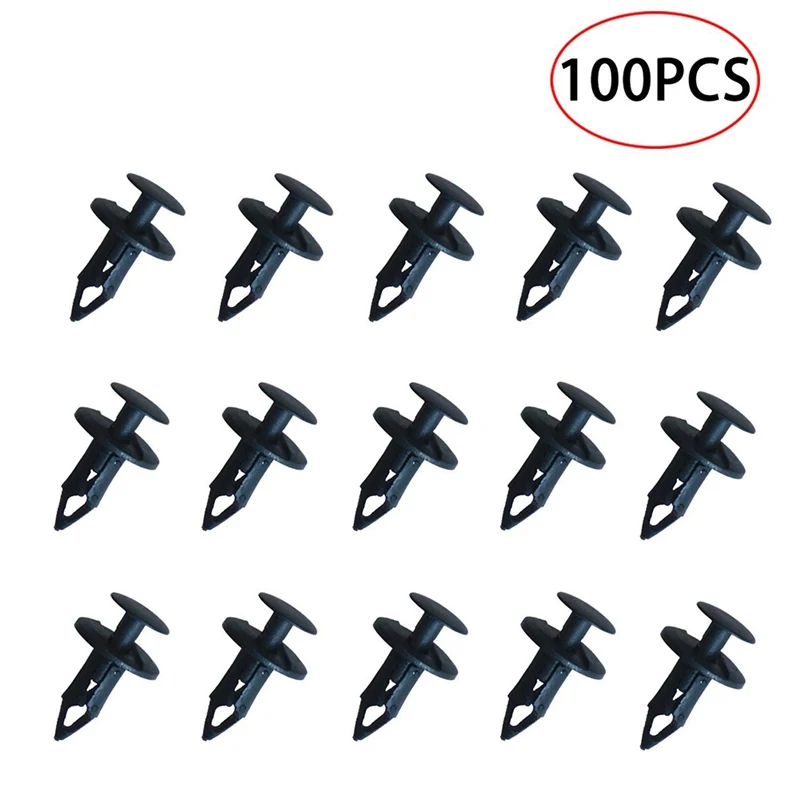 

8MM 100pcs Auto Fastener Clip Mixed Car Body Push Retainer Bumper Repairing Kits Door Trim Panel Retainer Fastener Kit