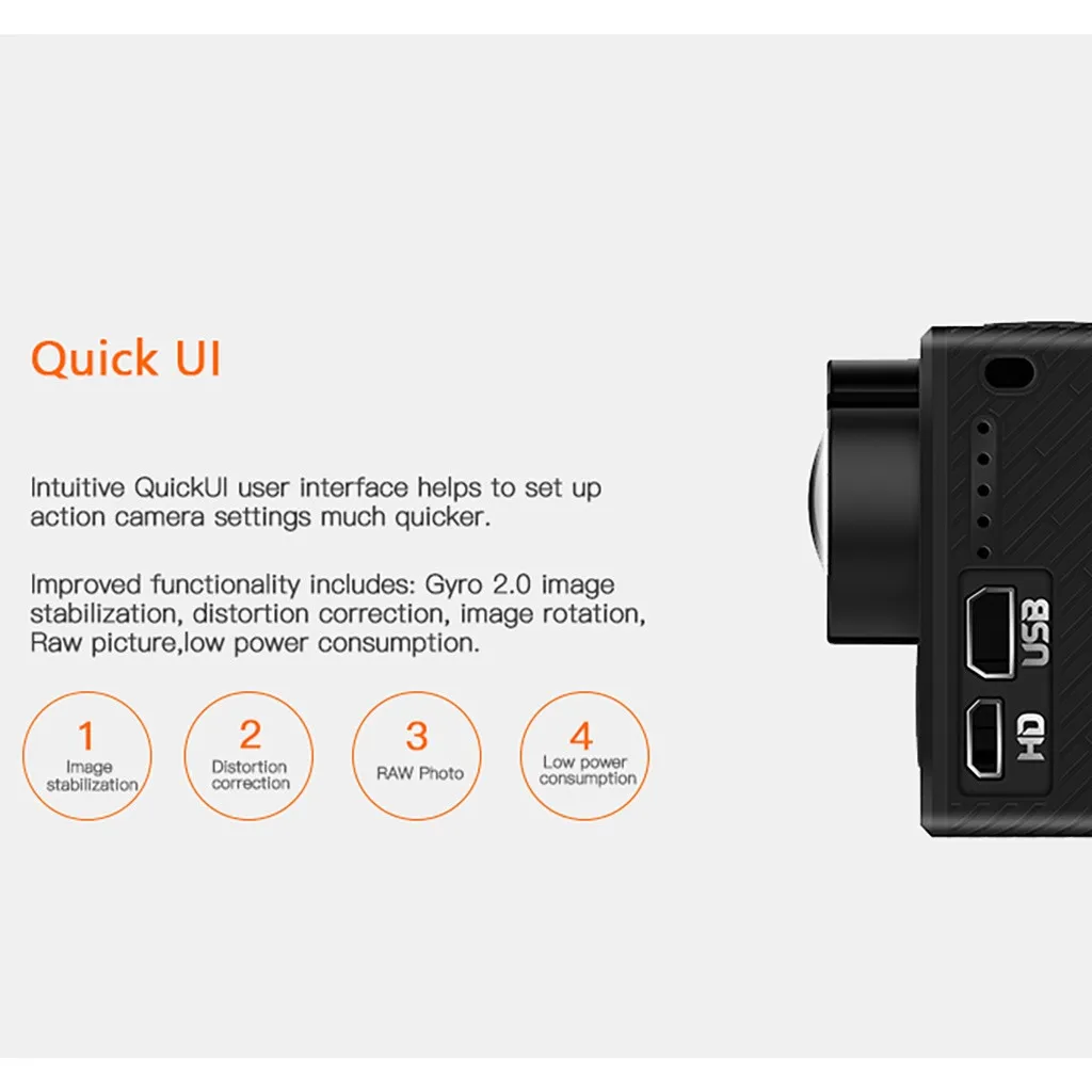 best selling products New Hawkeye Firefly 8SE 4K 170 Degree Screen WIFI FPV Action Camera for wearable devices dropshipping