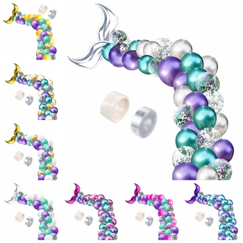 

42pcs/set Mermaid Tail Balloons Latex Balloon Arch for Mermaid Theme Party Air Balls Supplies DIY Wedding Birthday Decoration 75