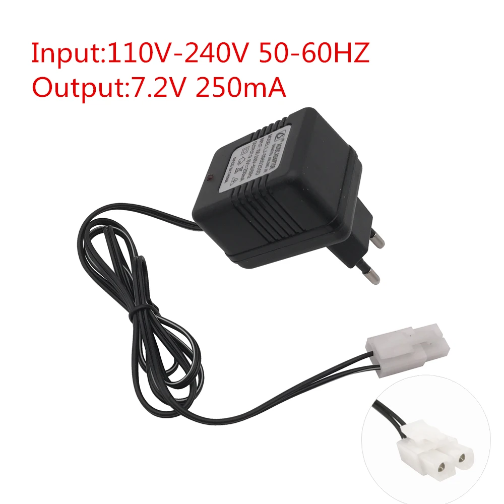 7.2V Charger Input AC 110V-240V Output 250mA With Tamiya KET-2P Plug For Ni-Cd Ni-MH Battery RC Toys Car | Игрушки и хобби