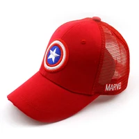 Disney Anime Cartoon Captain America Hat For Kids Boy Girl Autumn Baby Baseball Cap Children Hip Hop Sun Hats Kids Snapback Caps 2