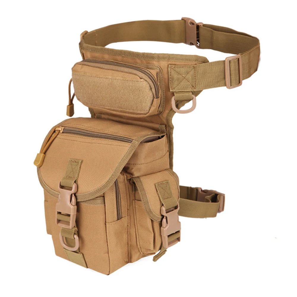 Military Tactical Molle Drop Leg Bag Tool Fanny Thigh Pack Hunting Bag Waist Pack Hiking Riding Men Camping Military Nylon Packs